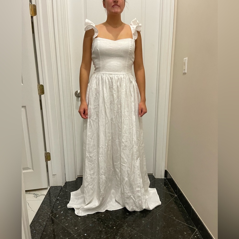 Brand new Reformation white maxi gown, with tags. Size 10.